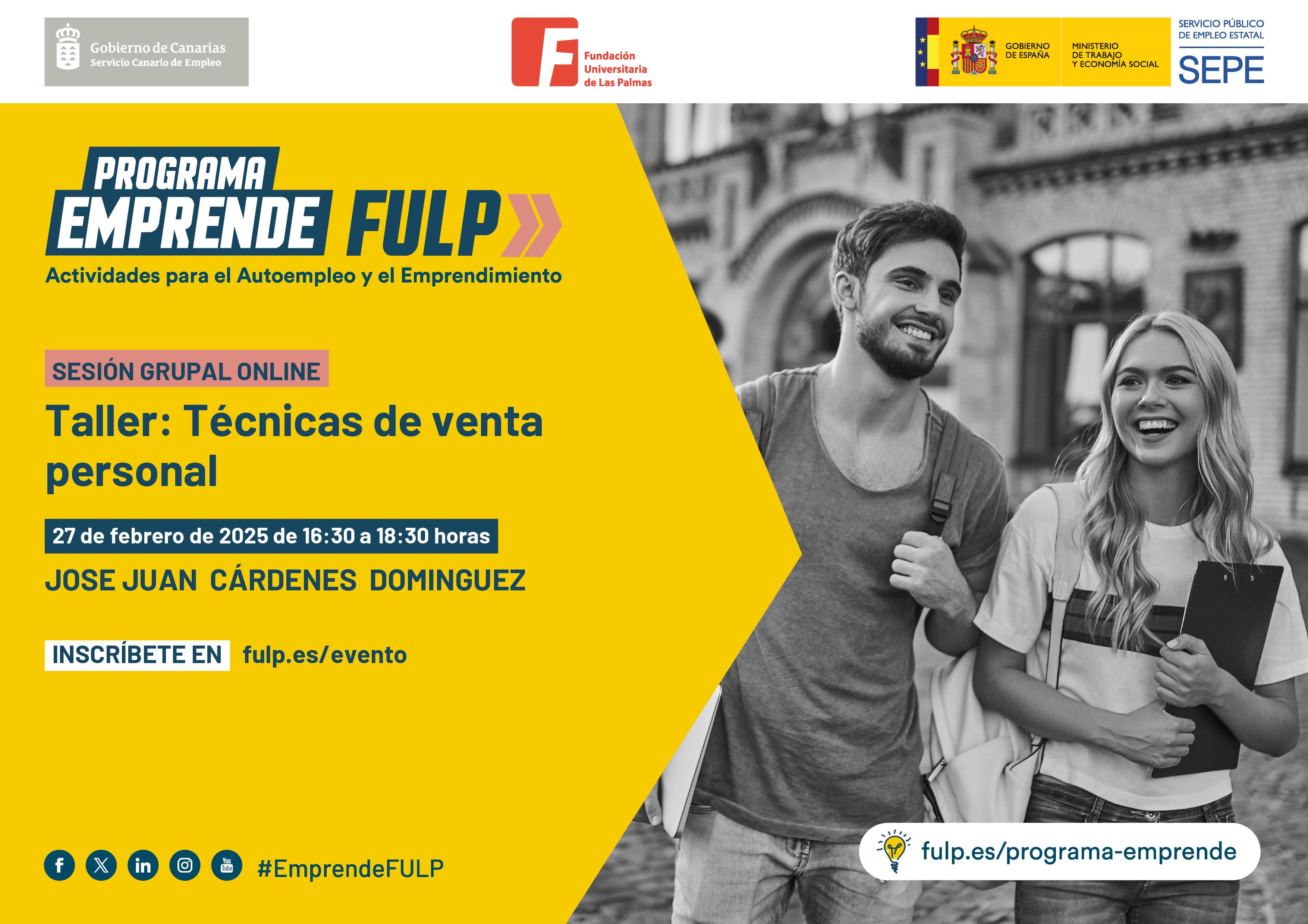 Taller: Técnicas de venta personal Taller: Técnicas de venta personal